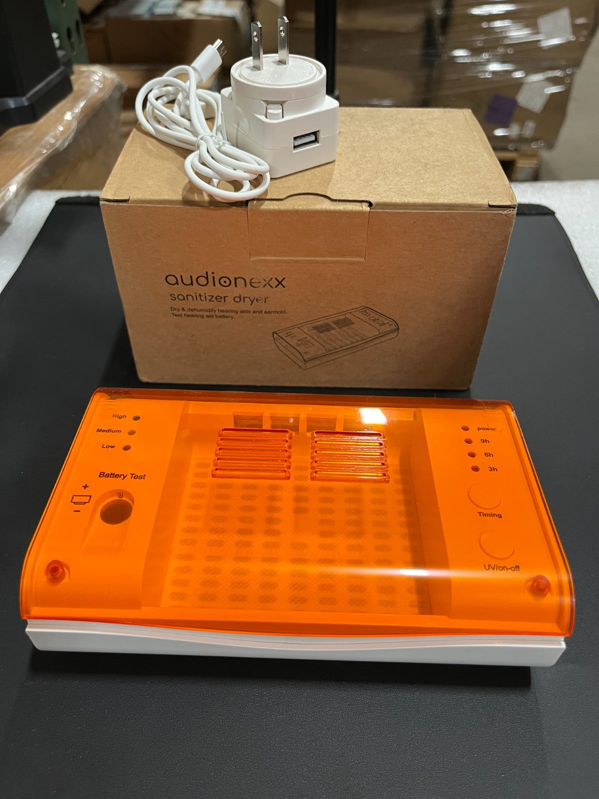 AID300 Hearing Aid and Earmold Dryer with Battery Testing Function