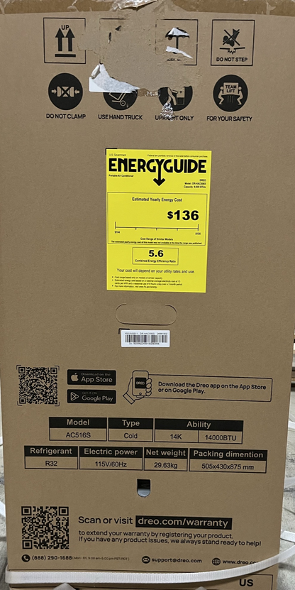 Smart Air Conditioner White -open box