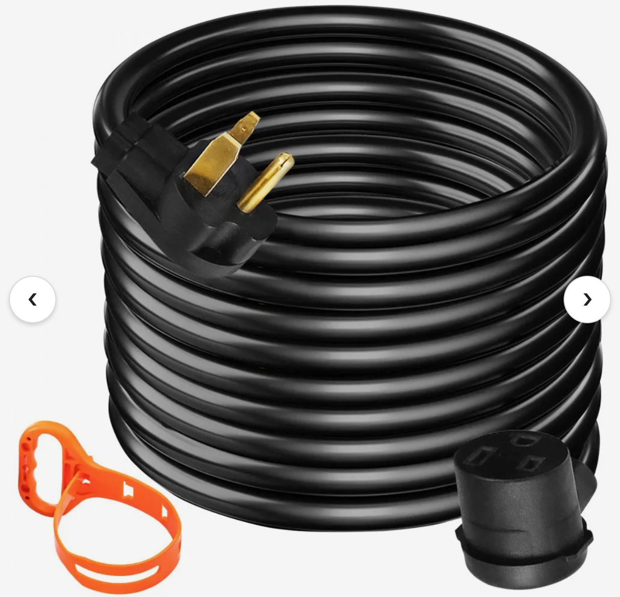 Welder Extension Cord 40 Amp 25 ft. 250 Volt Welding Power Cord with NEMA 6-50