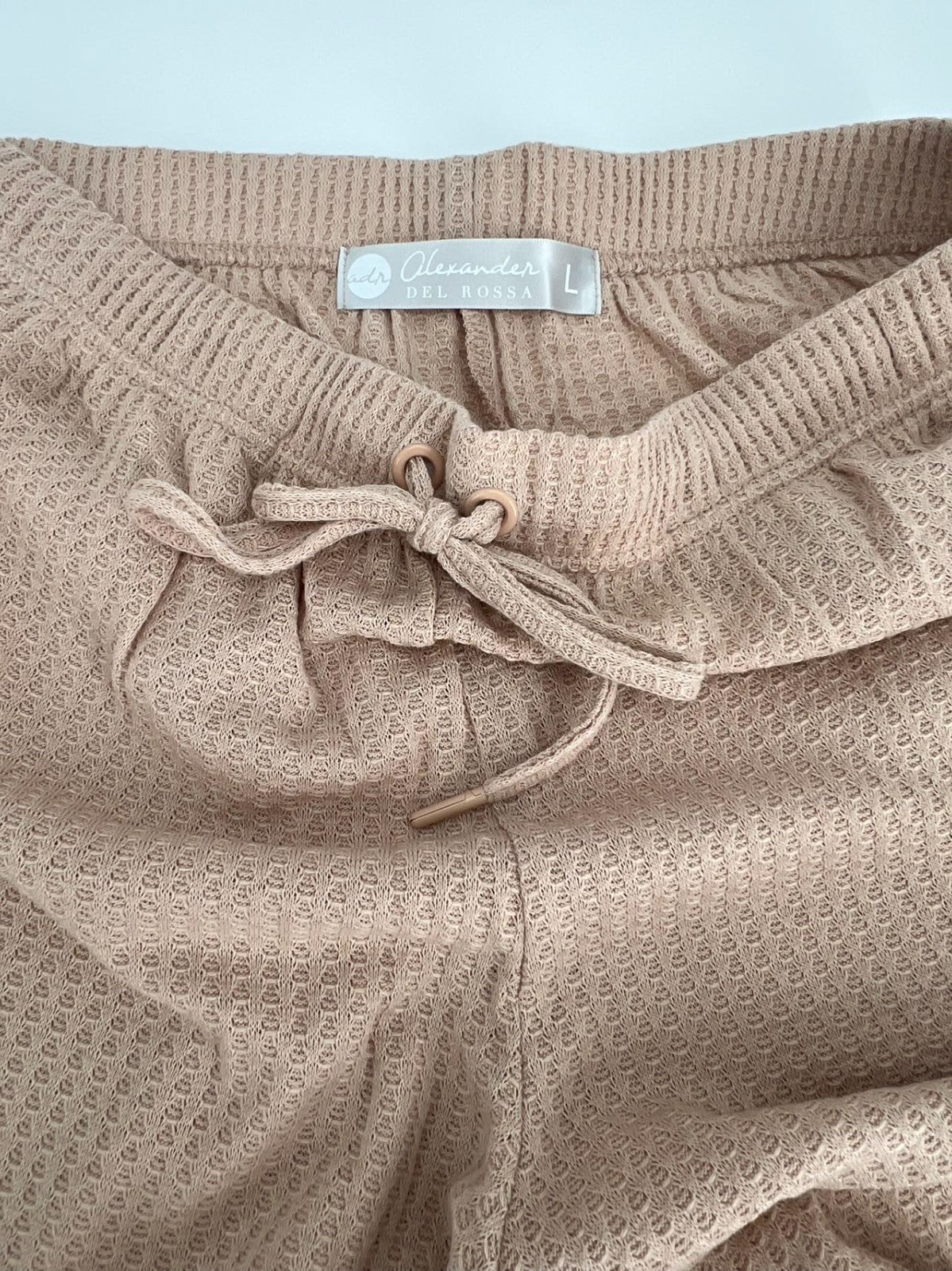 Women's Cami Top & Pants, Pajamas with Pockets, Spaghetti Straps Beige Size L