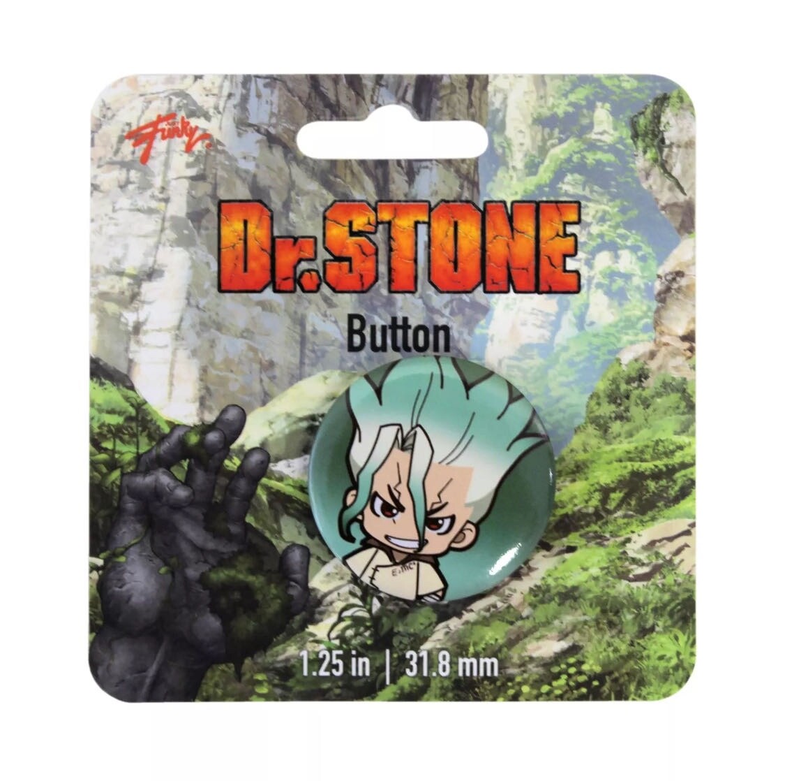 Dr. Stone Kingdom of Science 45 x 60 Inch Fleece Throw Blanket with Button