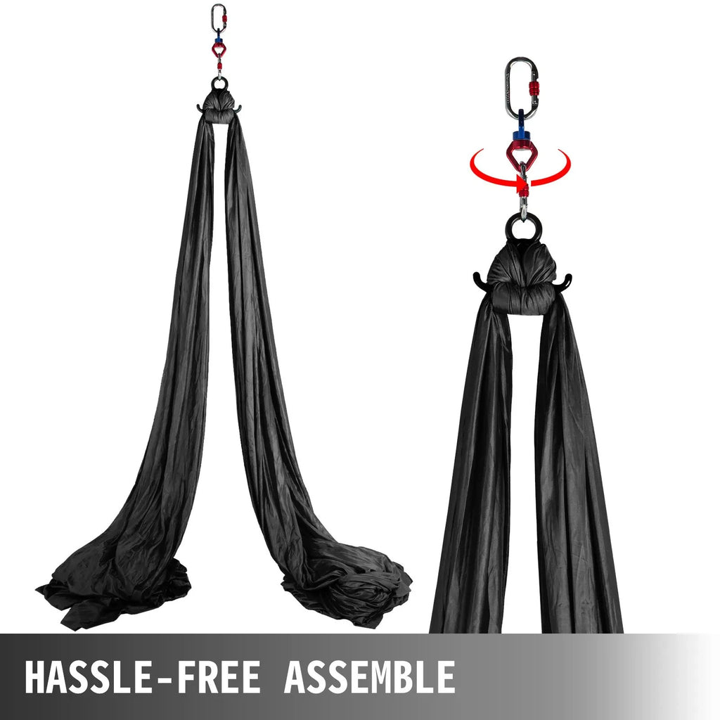 VEVOR Aerial Silk, 11yd 9.2ft Aerial Yoga Swing Set Yoga Hammock Kit - Antigravi