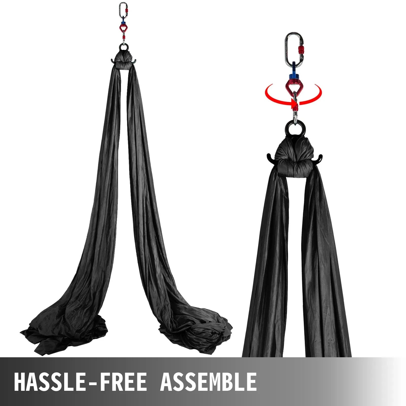 VEVOR Aerial Silk, 11yd 9.2ft Aerial Yoga Swing Set Yoga Hammock Kit - Antigravi