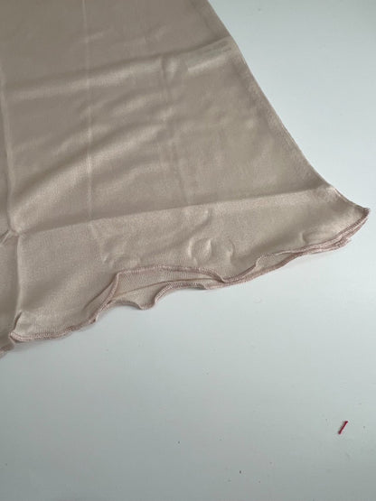 See Through Sleepwear Dress Beige M