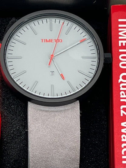 Men's Analogue Quartz Watch with Textile Cork Strap  light grey