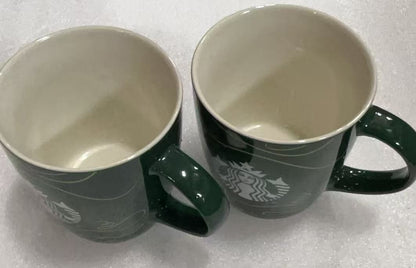 2pcs Starbucks 2020 Christmas Mug
