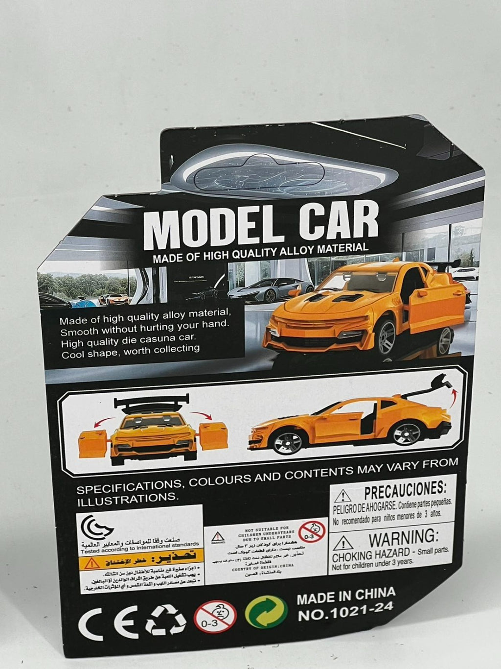 4 pieces in 4 colors, 3+ children’s 3-door toy car
