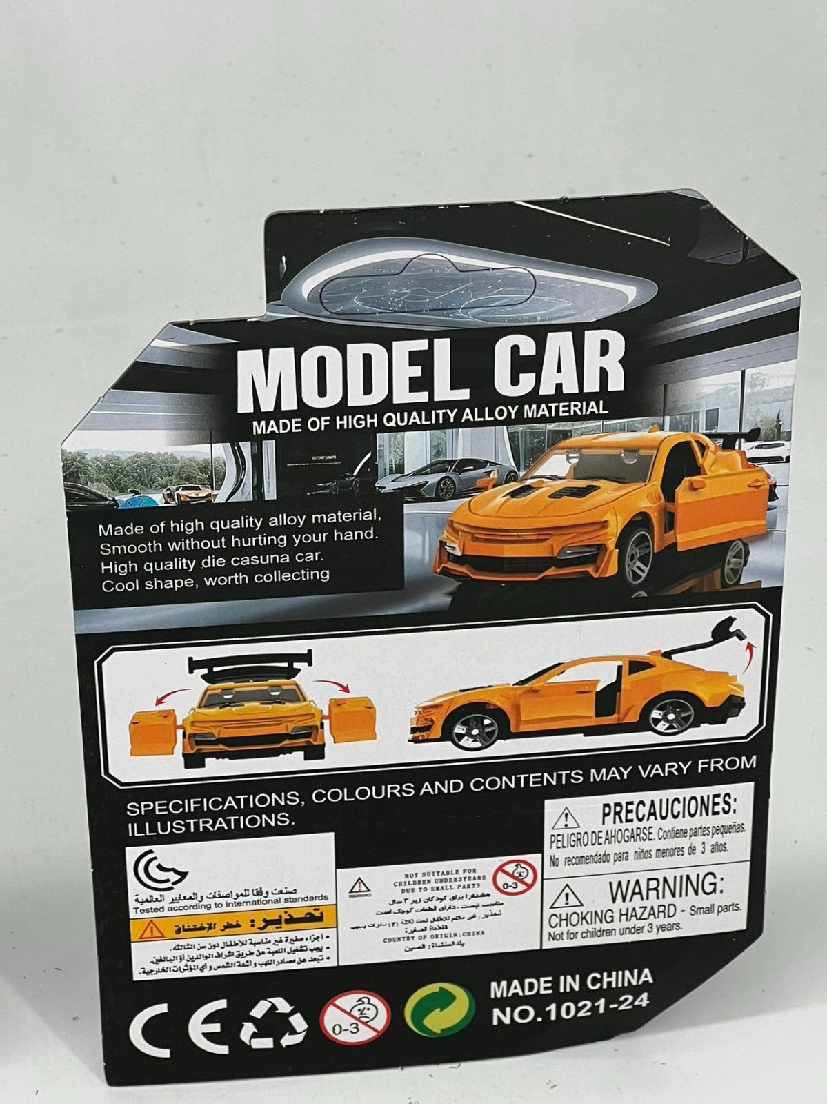 4 pieces in 4 colors, 3+ children’s 3-door toy car