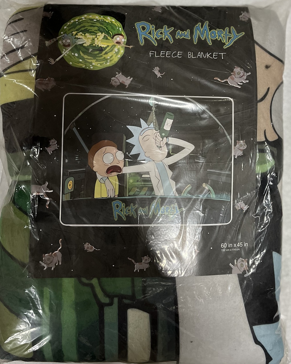 Rick And Morty Blanket 60x45in
