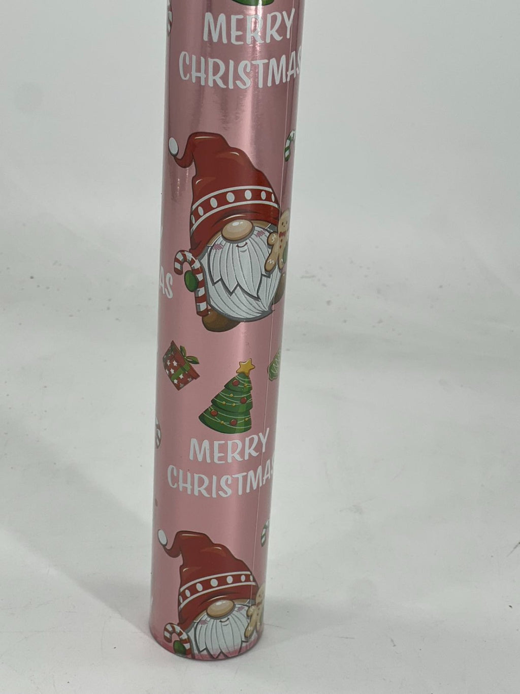 Pink Santa gift wrapping paper
