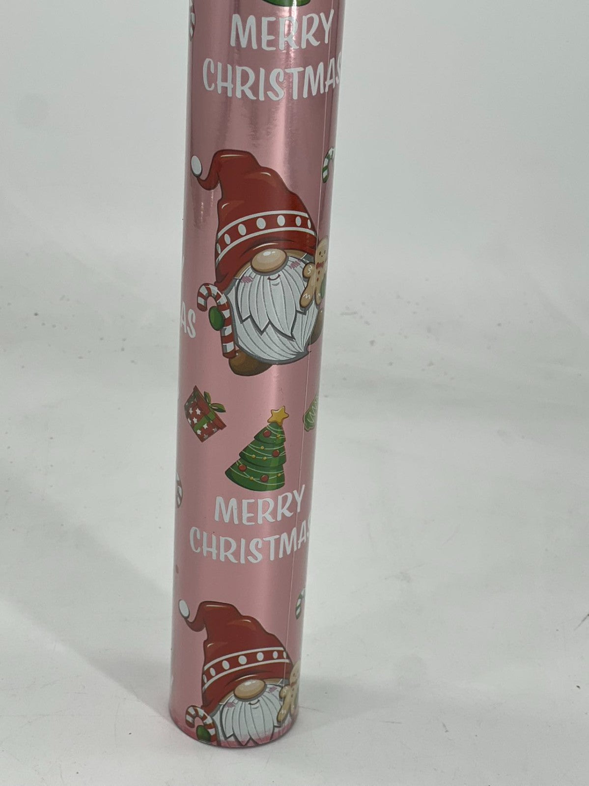 Pink Santa gift wrapping paper