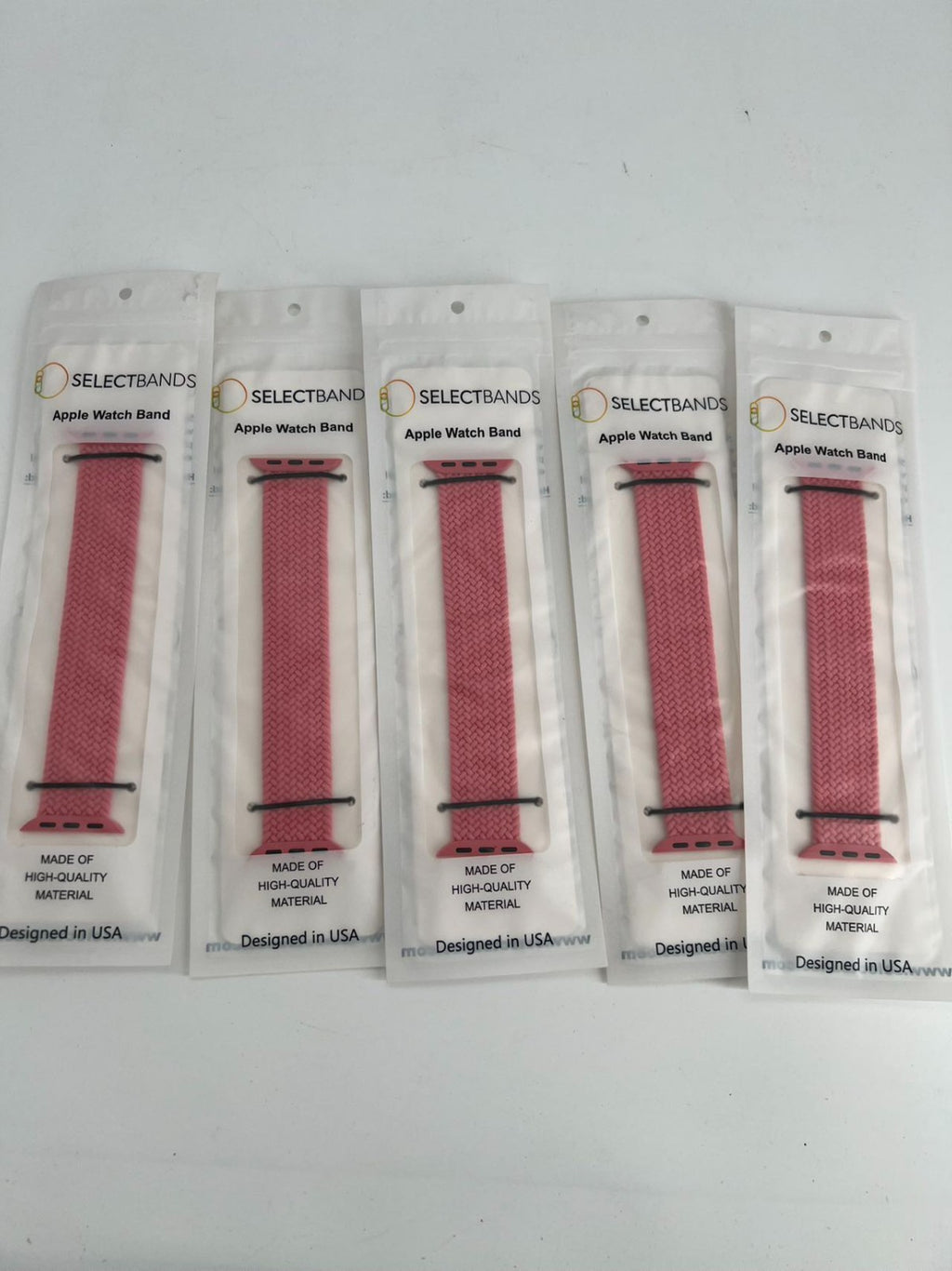 5-Pack S Aztec pink  Loop Watch Bands 0.8 x 5.6 Inch Fits 38mm/40 mm/41mm  Case