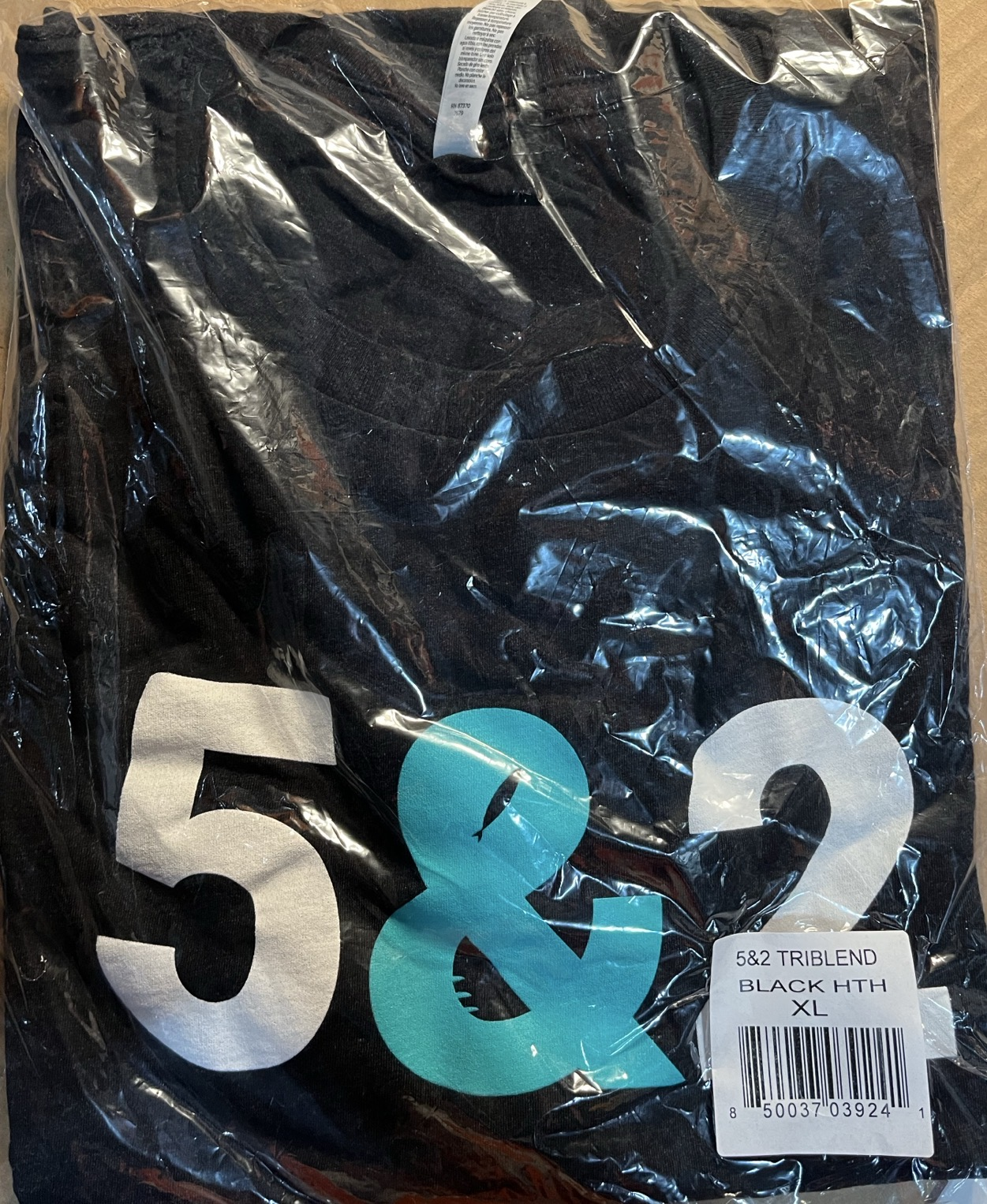 5&2 T-Shirt BLACK XL