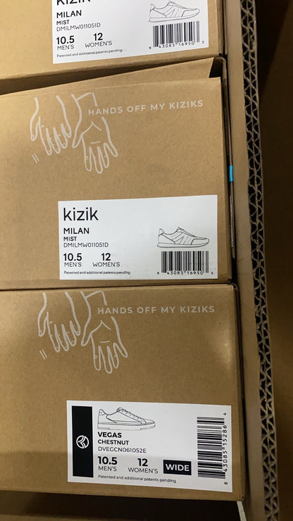 Kizik Milan Granite Womens Athletic Sneaker men 10.5 women 12