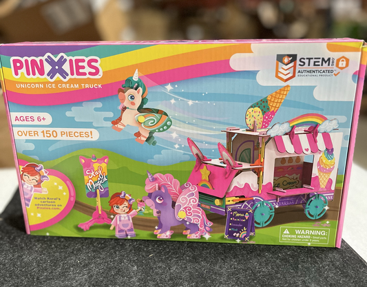 Unicorn Ice Cream Truck | Build-Your-Own Magical Animals Play Set, Kids 3D Puzzl