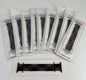 10-Pack L  Black/Grey  Solid Loop  Watch Bands 0.8 x 6.5Inch , Fits 38mm/40mm/41