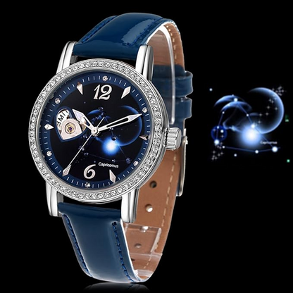 Time100 Simple Women's Watches Rose Gold Stainless Steel Mesh Band Waterproof 50