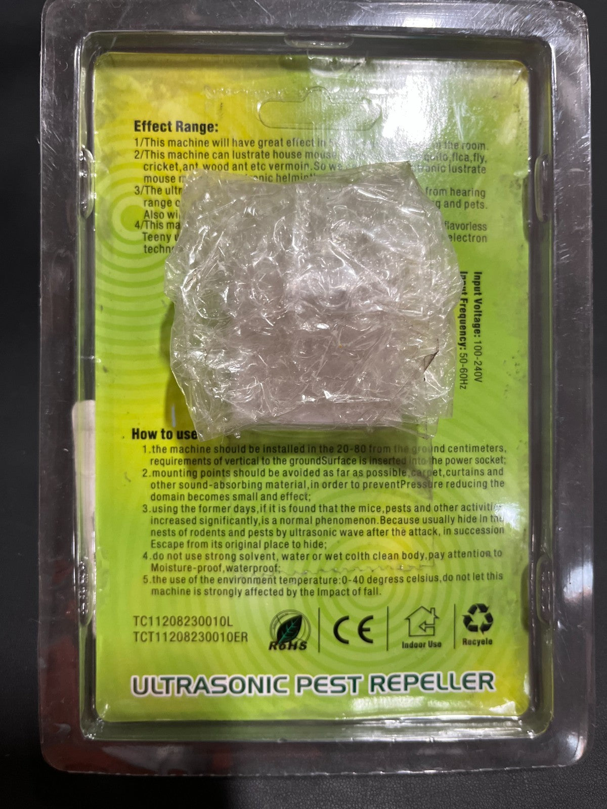 White Ultrasonic Pest Repeller –  Insect & Rodent Repellent