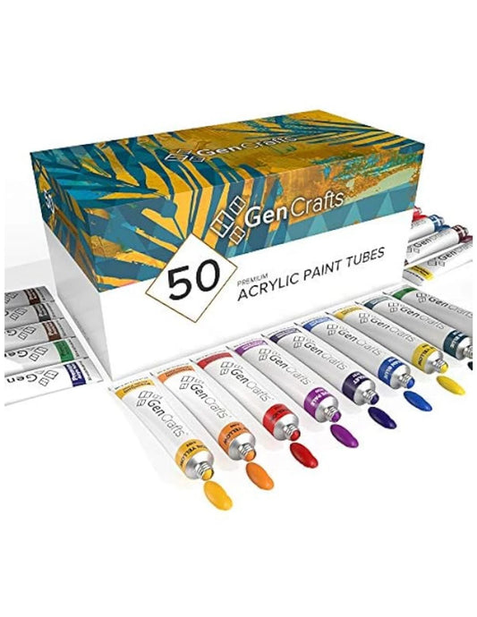 Acrylic Paint - Set Of 50 Premium Vibrant Colors