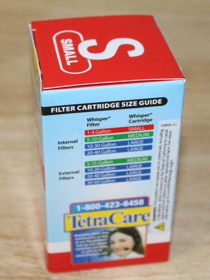 Tetra Whisper Filter Cartridges, Size Small, 6 Pack, Ready to Use, 19550