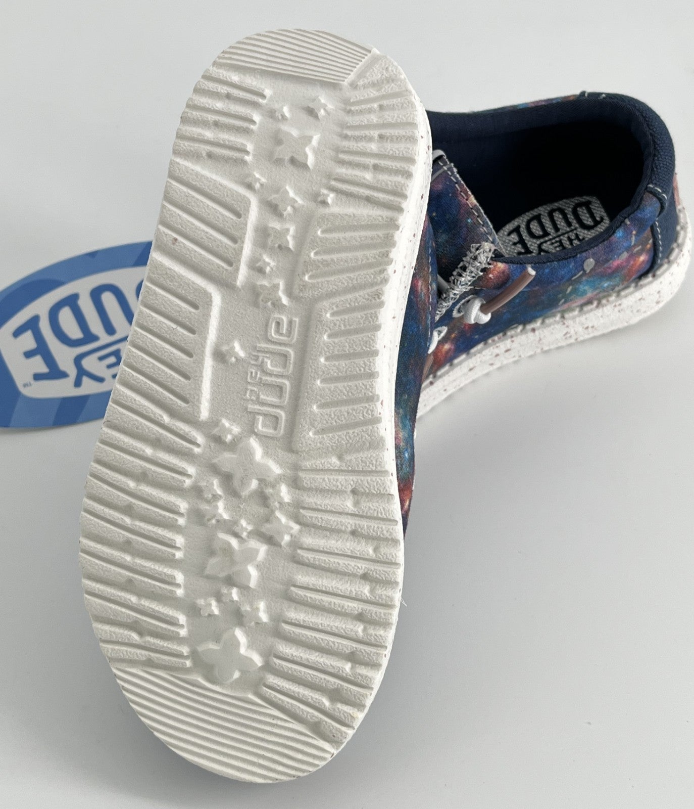 Youth Galaxy Blue Slip-On Boys Shoes Size : W3 / L7