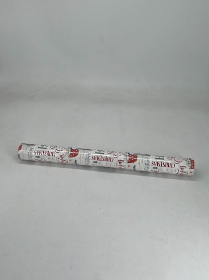 Christmas gift paper with Santa Claus pattern