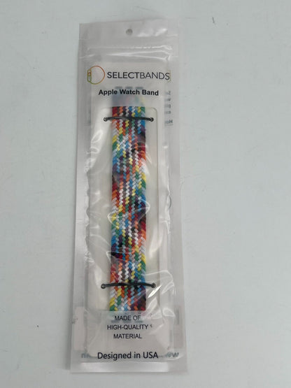 5- Pack S Color Burst  Loop Watch Bands 0.8 x 6.2 Inch  Fits 42mm/44mm/45mm