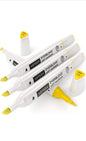 Arteza EverBlend Art Markers yellow  (Set of 4), Alcohol Based