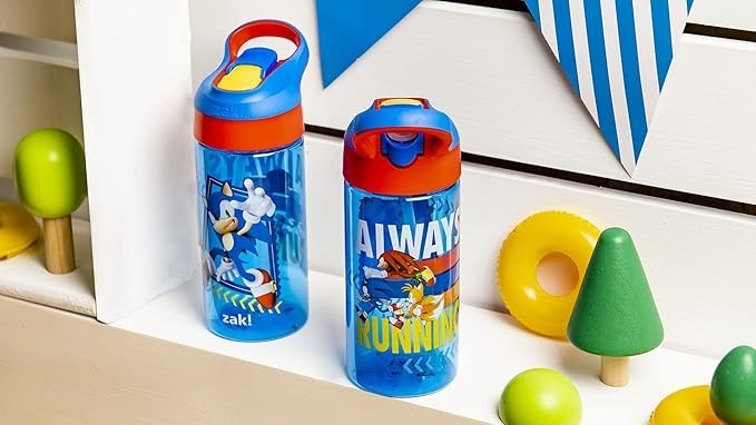 Sonic Kids Water Bottle, 2-Pack, 17.5 oz, Leak-Proof