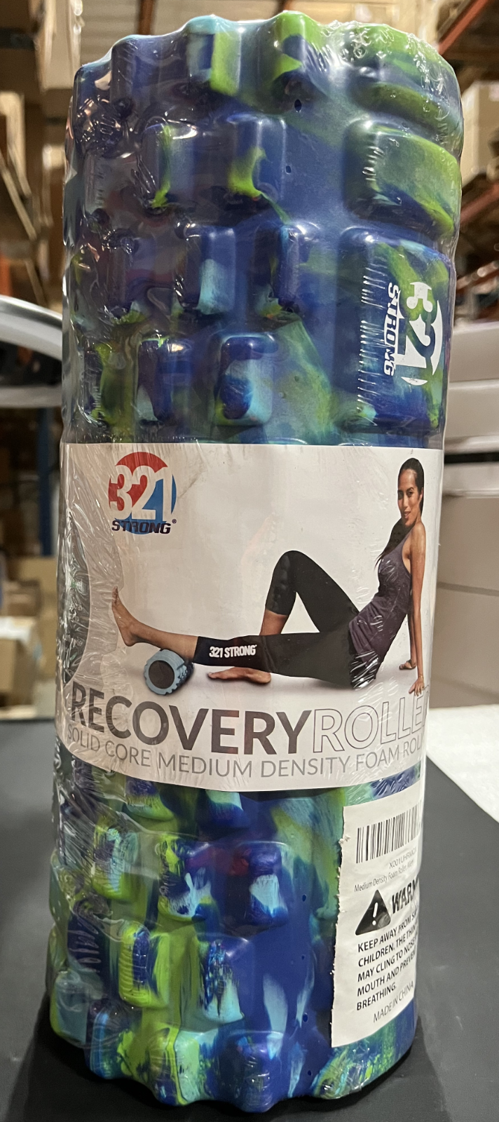 Foam Roller – Unique ‘Alien’ Color, L12.5” x W 5.5” x H 5.5”– for Deep Tissue &