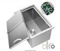 Drop In Ice Chest 304 Stainless Steel Drop-In Ice Bin Cooler for Wine Beer Drink