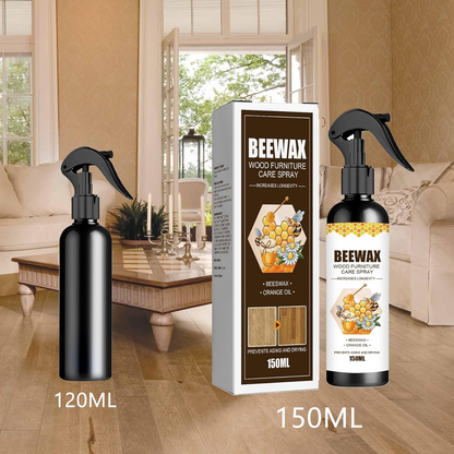 Pack Of 2: Wood Furniture Care Spray Beeswax Orange Oil Wood Polishing 150ml