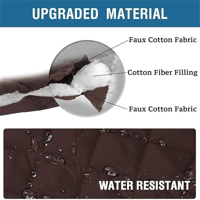 Waterproof Sofa Covers Color: Brown,  Size:Large.