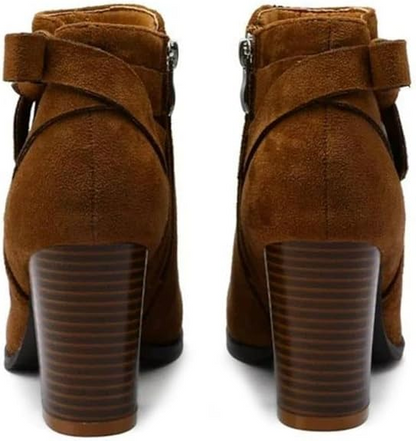 Booties Warm Winter Party Club Street  Brown Shoes Size 11 US