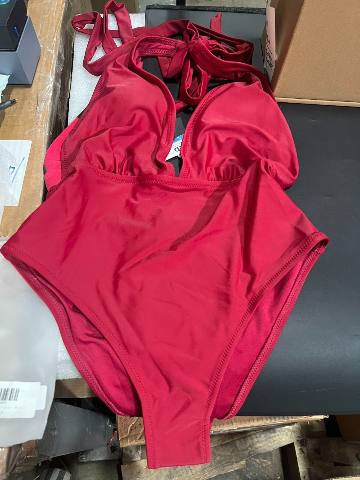 Kana Sol Red/ One Piece Swimsuit tummy control size M