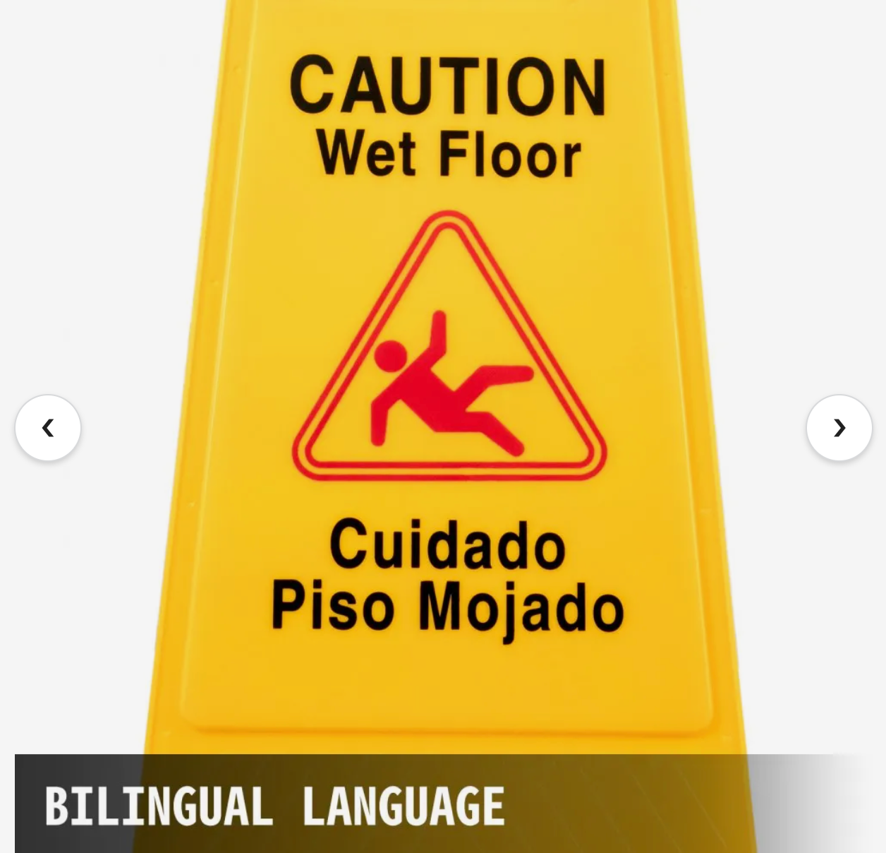 BestEquip 6 Pack Caution Wet Floor Signs 25\" Double Sided Caution Sign