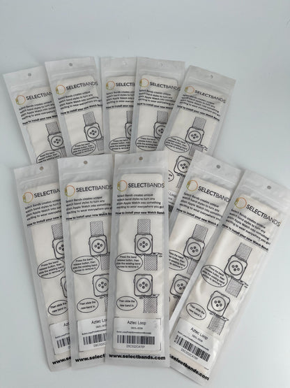 10-Pack Pink Solid Loop Apple Watch Bands, 0.8 x 6.6 Inch, Fits 42mm/44mm/45mm