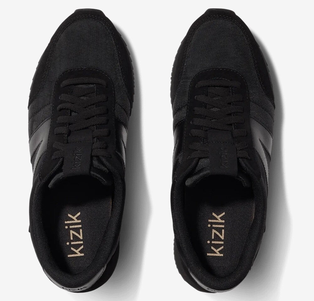 Kizik Black Milan Comfortable Breathable Woven Sneakers Women's Size 9 men's 7.5.