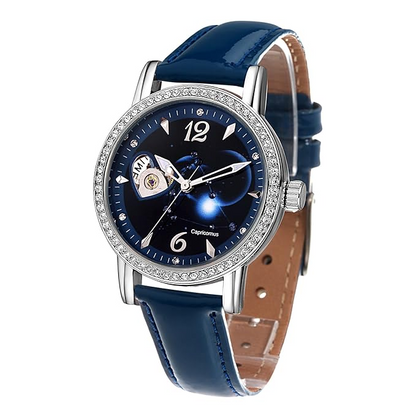 Time100 Simple Women's Watches Rose Gold Stainless Steel Mesh Band Waterproof 50