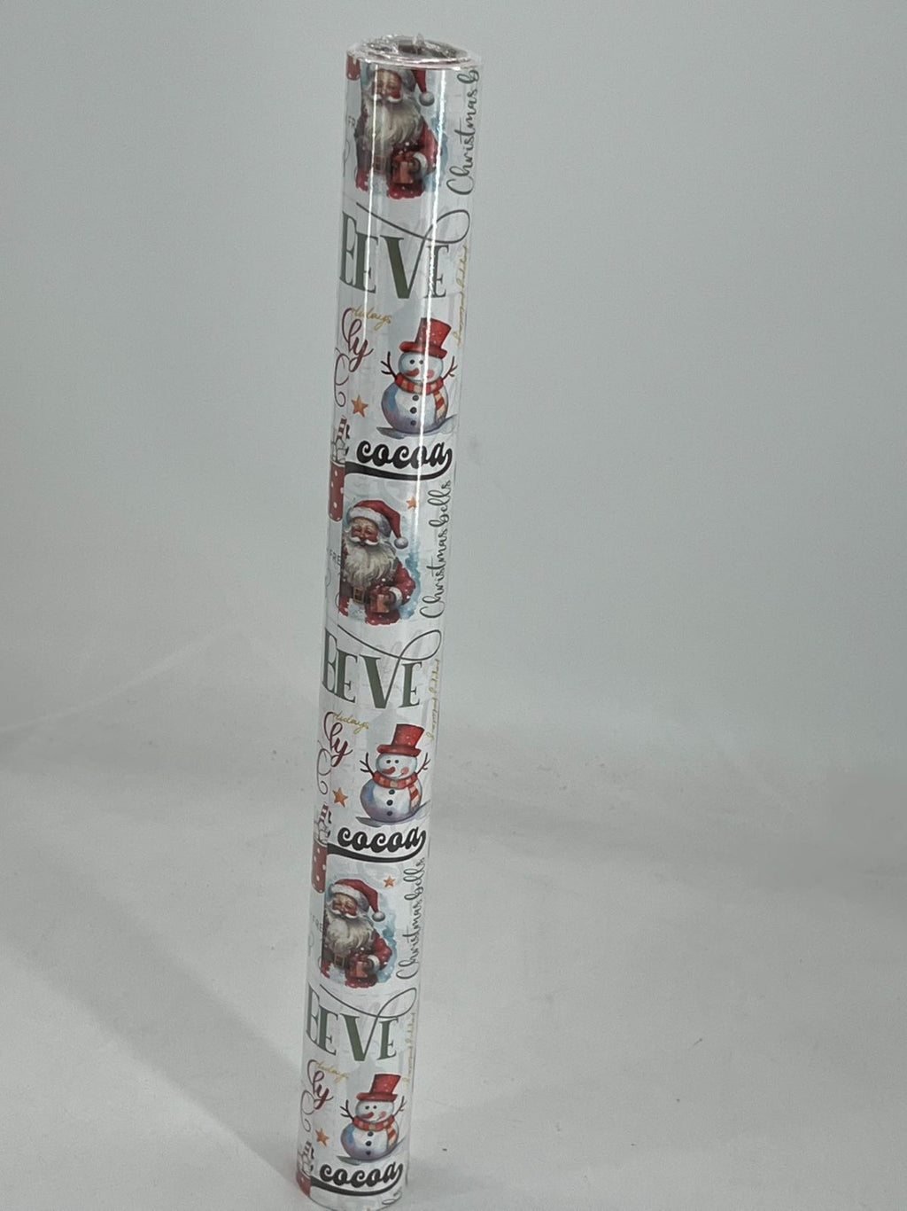 Christmas gift paper with Santa Claus pattern