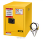 Flammable Safety Cabinet Adjustable Shelf Steel Yellow Storage Cabinet