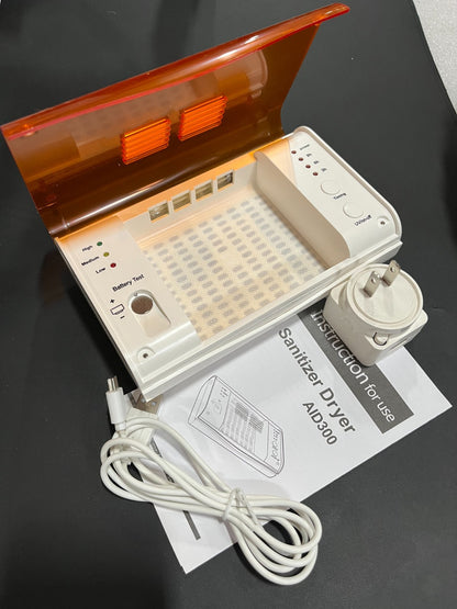 AID300 Hearing Aid and Earmold Dryer with Battery Testing Function
