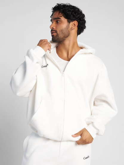 Zip Hoodie Size: XL Colour:Snow
