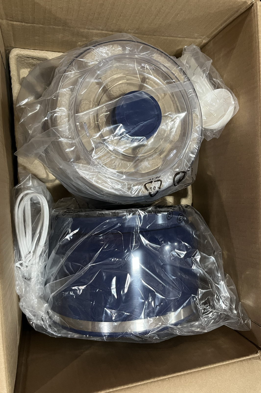2.1 Qt Ice Cream Maker, LED Screen and Timer,Color: Blue,8.9*12.1inch