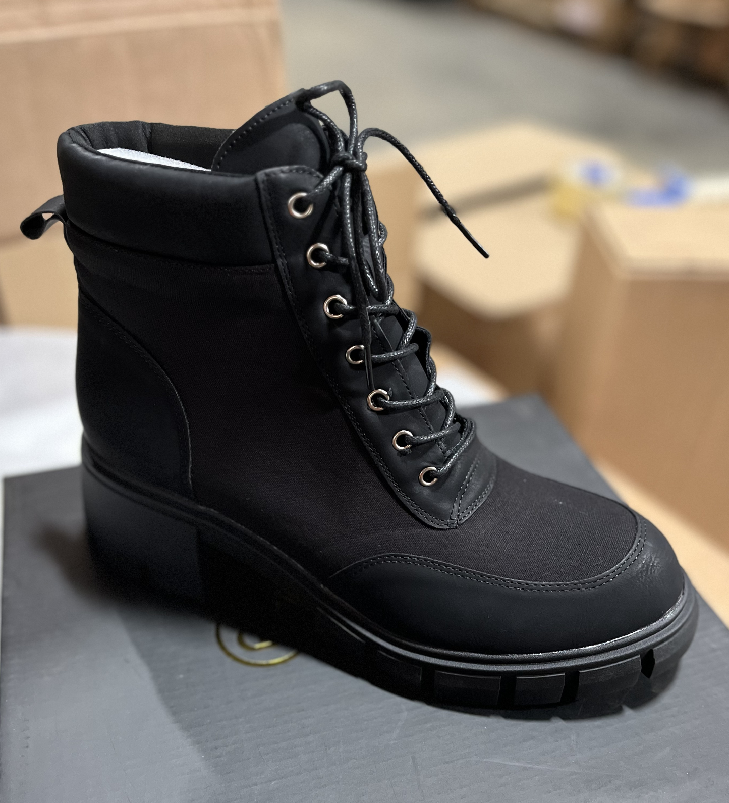 RR Womens Gardening Boots Women Boots Square Heels Boots Simple Ladies Shoes Aut