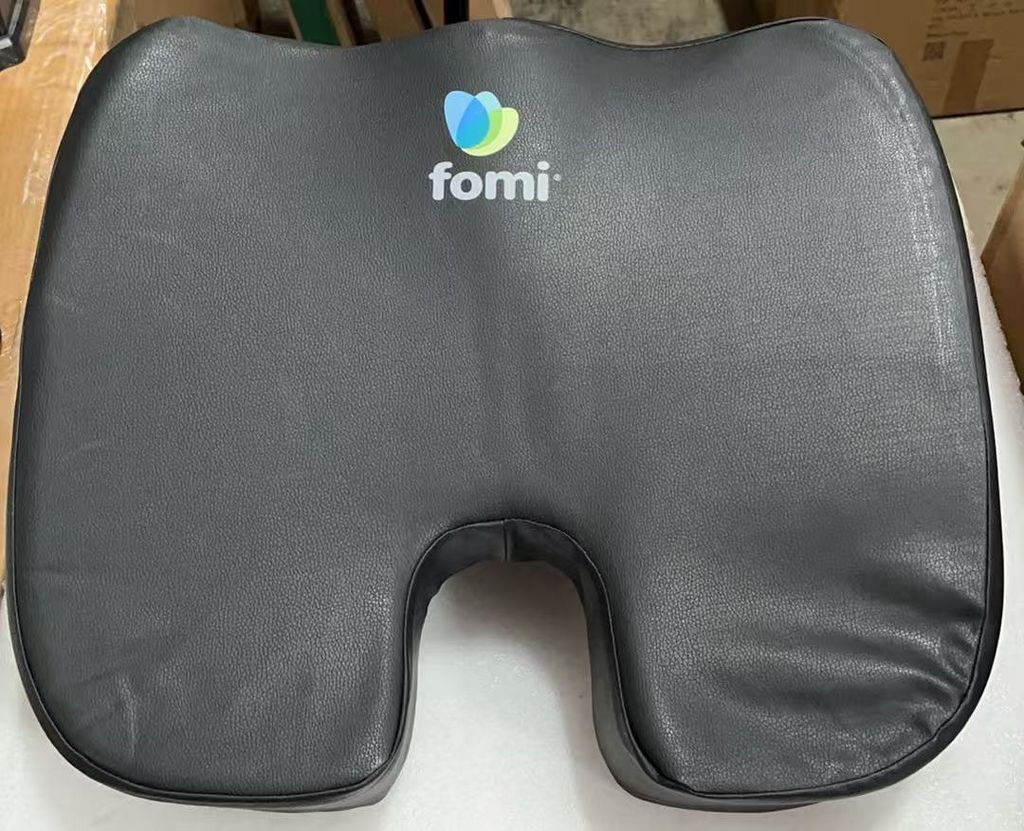 Orthopedic Memory Foam Seat Cushion, Water-Resistant, 18”x16”x3.5”, Black