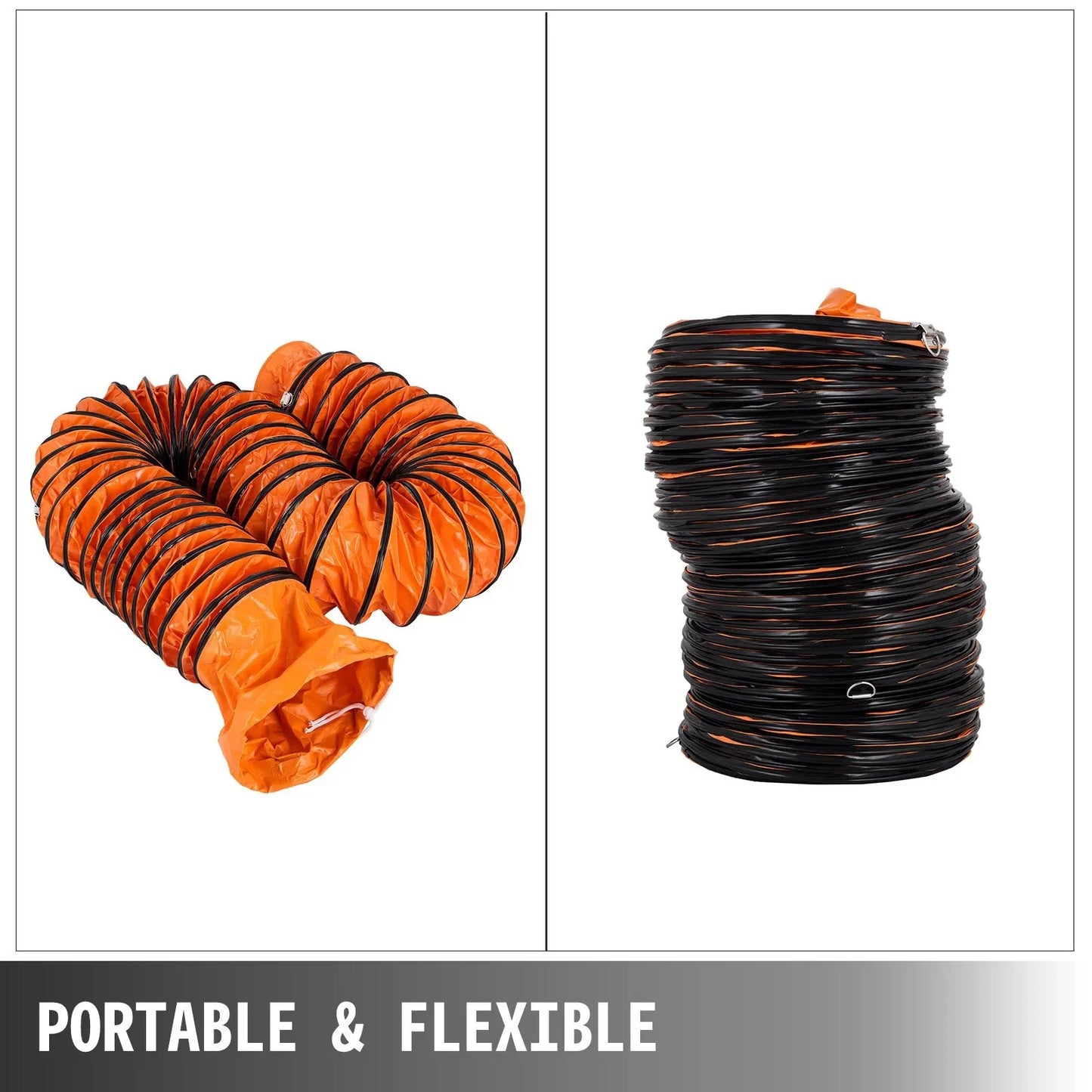 16 FT PVC Flexible Duct Hosing for 12 INCH Exhaust Fan (12IN 16FT)