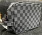 COSMETIC TOILETRY TRAVEL BAG  COLOR :Black Checkered , 8.5*6.5*3.5inch