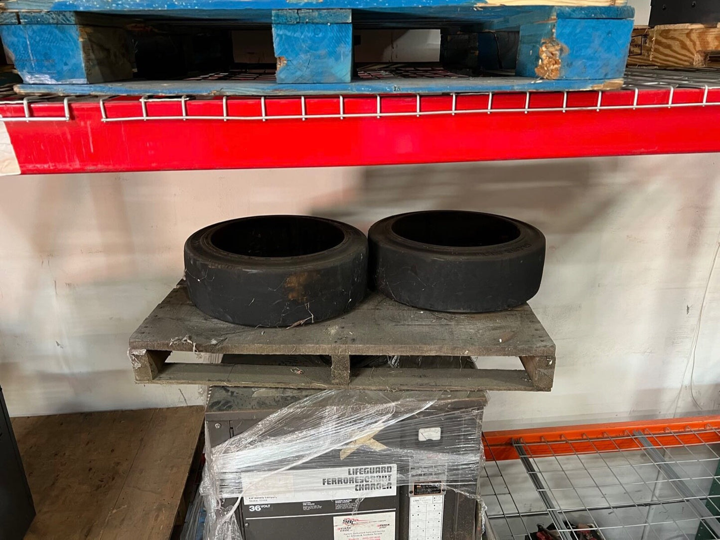 forklift cushion smooth tire 150 each, 2 available.