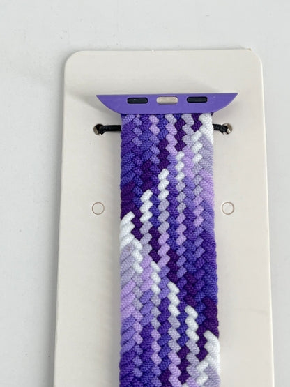 5  -Pack M  Purple  Loop Watch Bands 0.8 x 6.8 Inch   Fits 42mm/44mm/45mm  Case